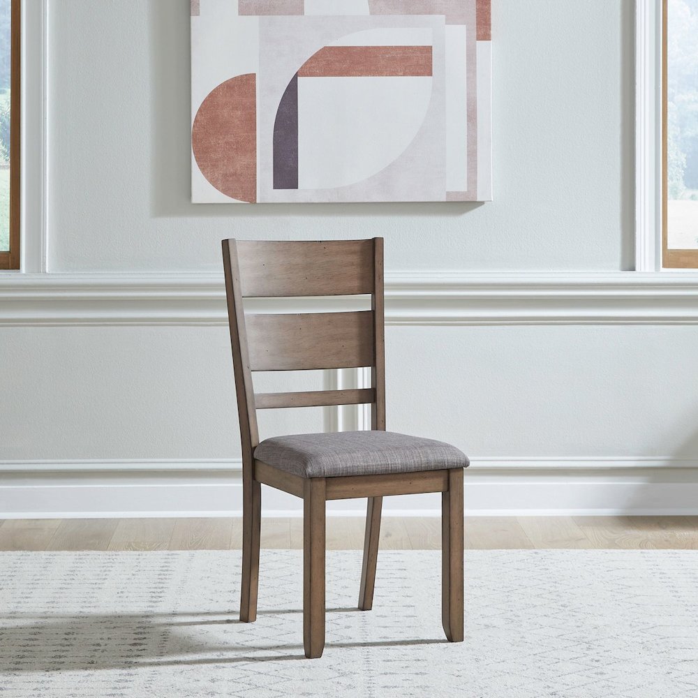 Brook Bay Slat Back Upholstered Side Dining Chair - Set of 2 - Sandstone