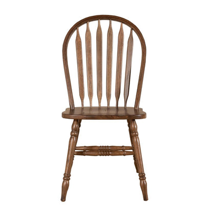 Carolina Crossing Windsor Side Chair-Set of 2 in Antique Honey