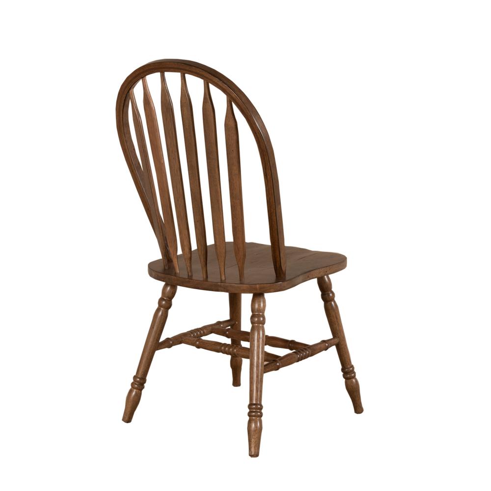 Carolina Crossing Windsor Side Chair-Set of 2 in Antique Honey
