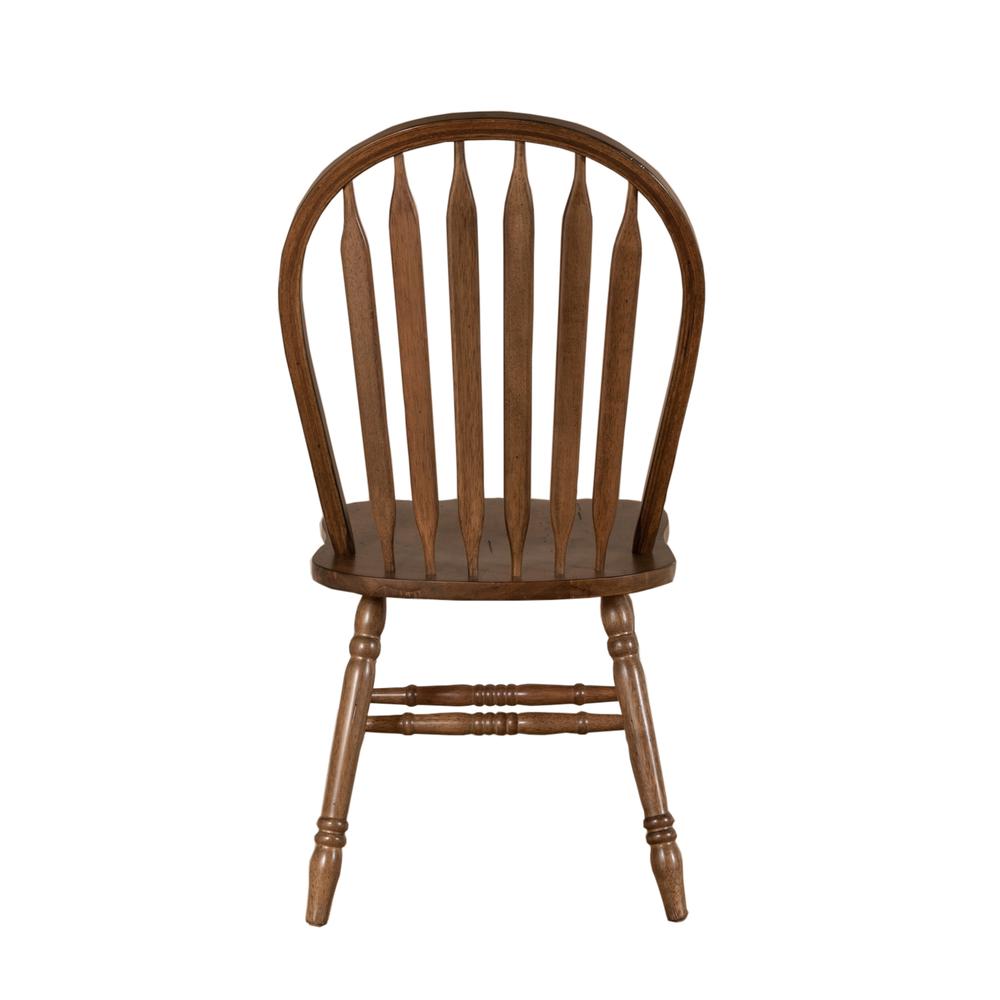 Carolina Crossing Windsor Side Chair-Set of 2 in Antique Honey
