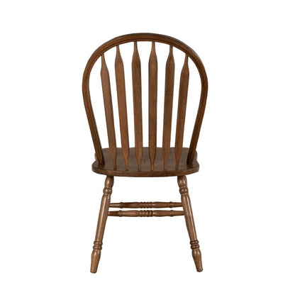 Carolina Crossing Windsor Side Chair-Set of 2 in Antique Honey