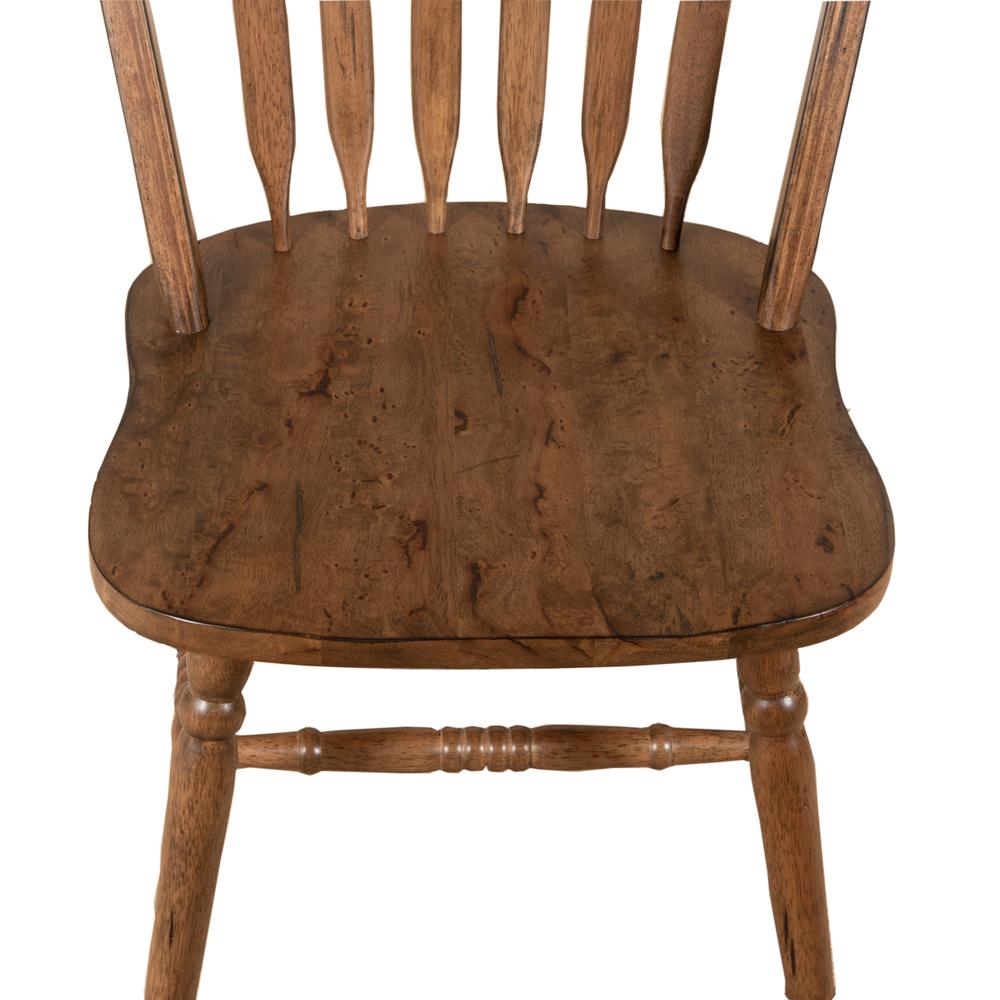Carolina Crossing Windsor Side Chair-Set of 2 in Antique Honey