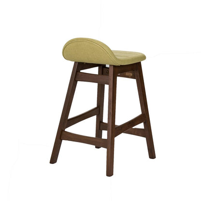 Space Savers 24 Inch Counter Chair - Green (RTA)-Set of 2 in Satin Walnut