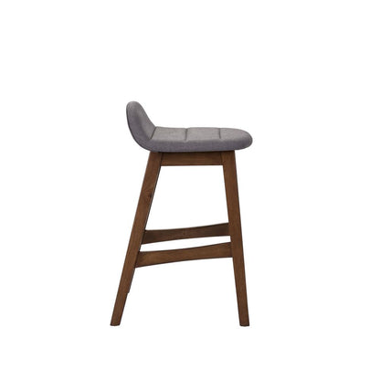 Space Savers 24 Inch Counter Chair - Grey (RTA)-Set of 2 in Satin Walnut