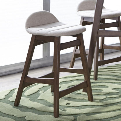 Space Savers 24 Inch Counter Chair - Light Tan (RTA)-Set of 2 in Satin Walnut