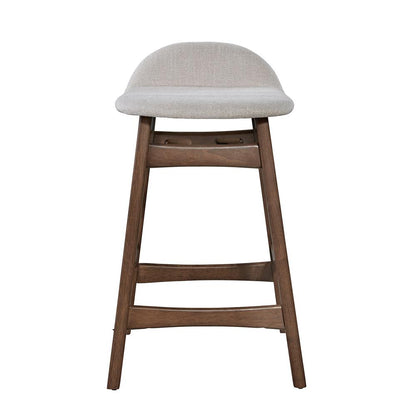 Space Savers 24 Inch Counter Chair - Light Tan (RTA)-Set of 2 in Satin Walnut