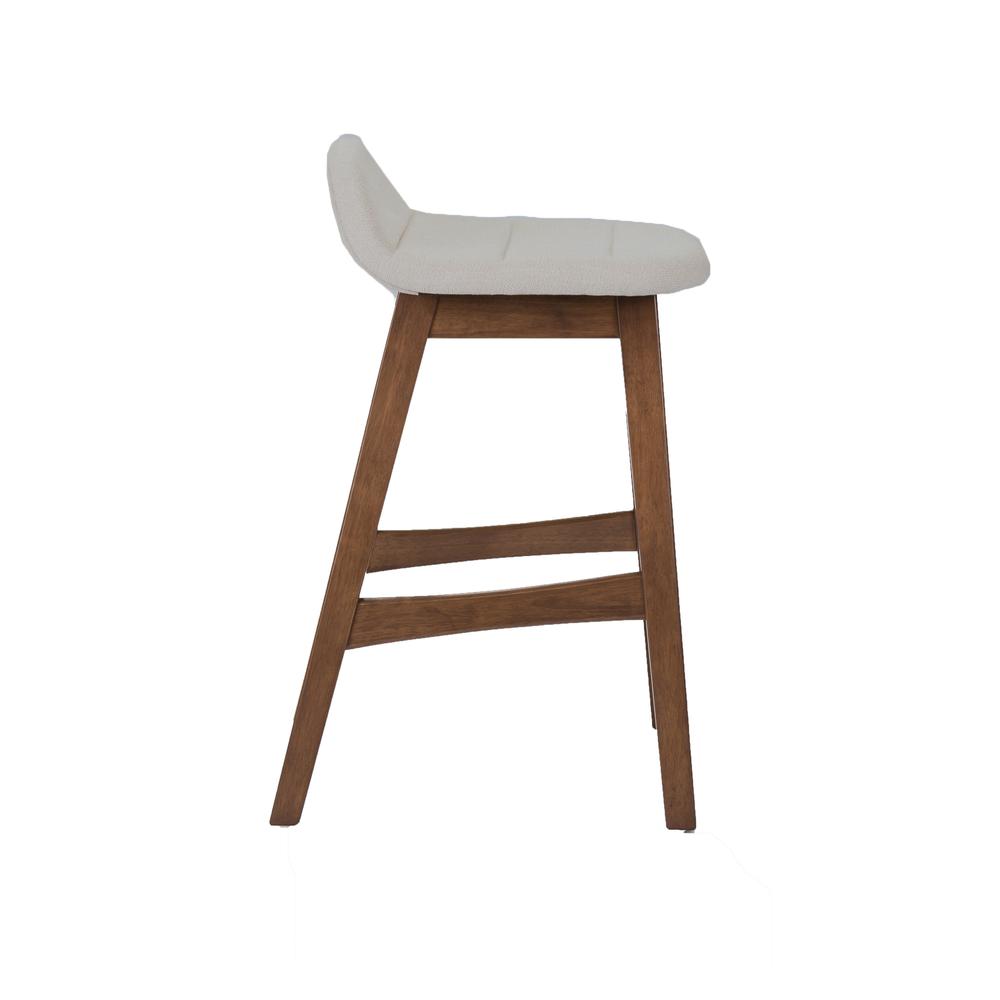 Space Savers 24 Inch Counter Chair - Light Tan (RTA)-Set of 2 in Satin Walnut