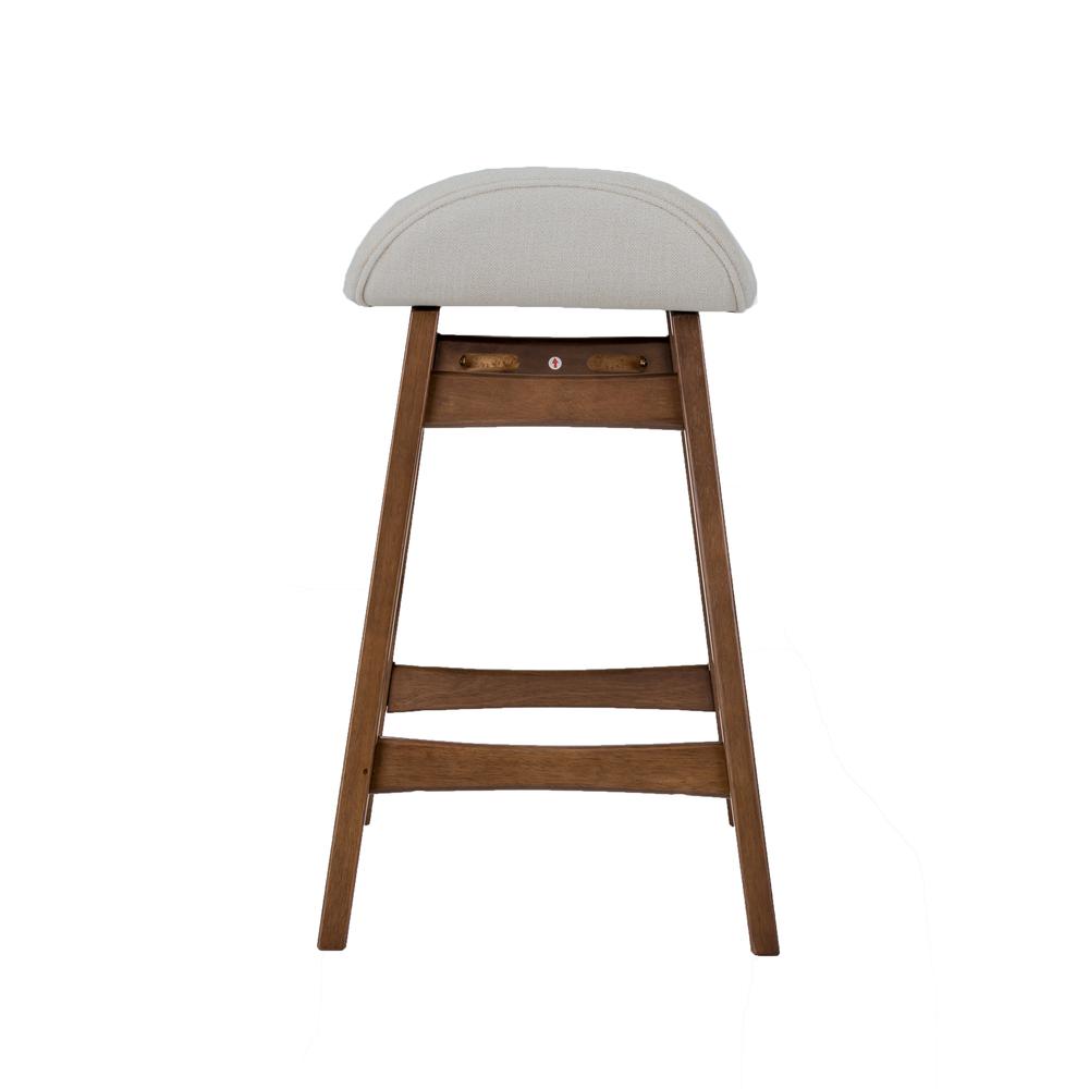 Space Savers 24 Inch Counter Chair - Light Tan (RTA)-Set of 2 in Satin Walnut