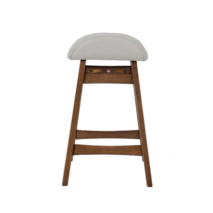 Space Savers 24 Inch Counter Chair - Light Tan (RTA)-Set of 2 in Satin Walnut