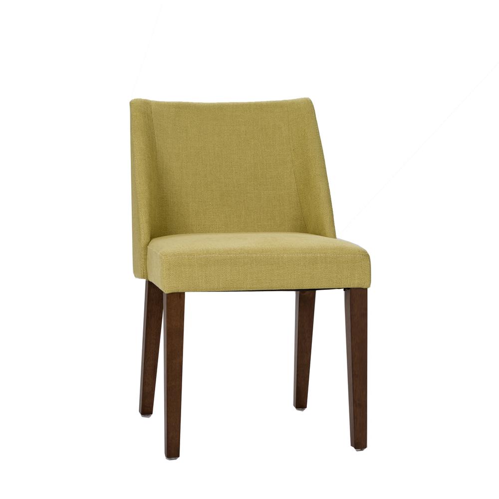 Space Savers Nido Chair - Green (RTA)-Set of 2 in Satin Walnut