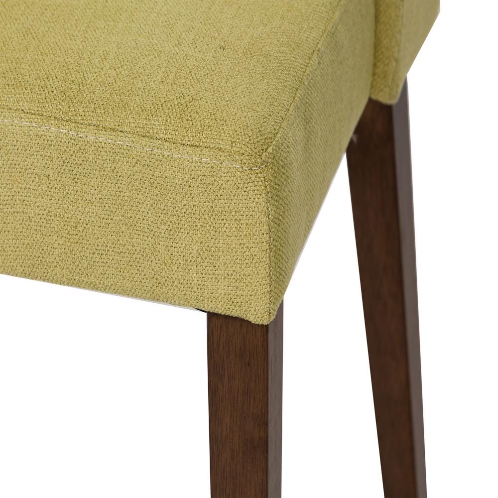 Space Savers Nido Chair - Green (RTA)-Set of 2 in Satin Walnut