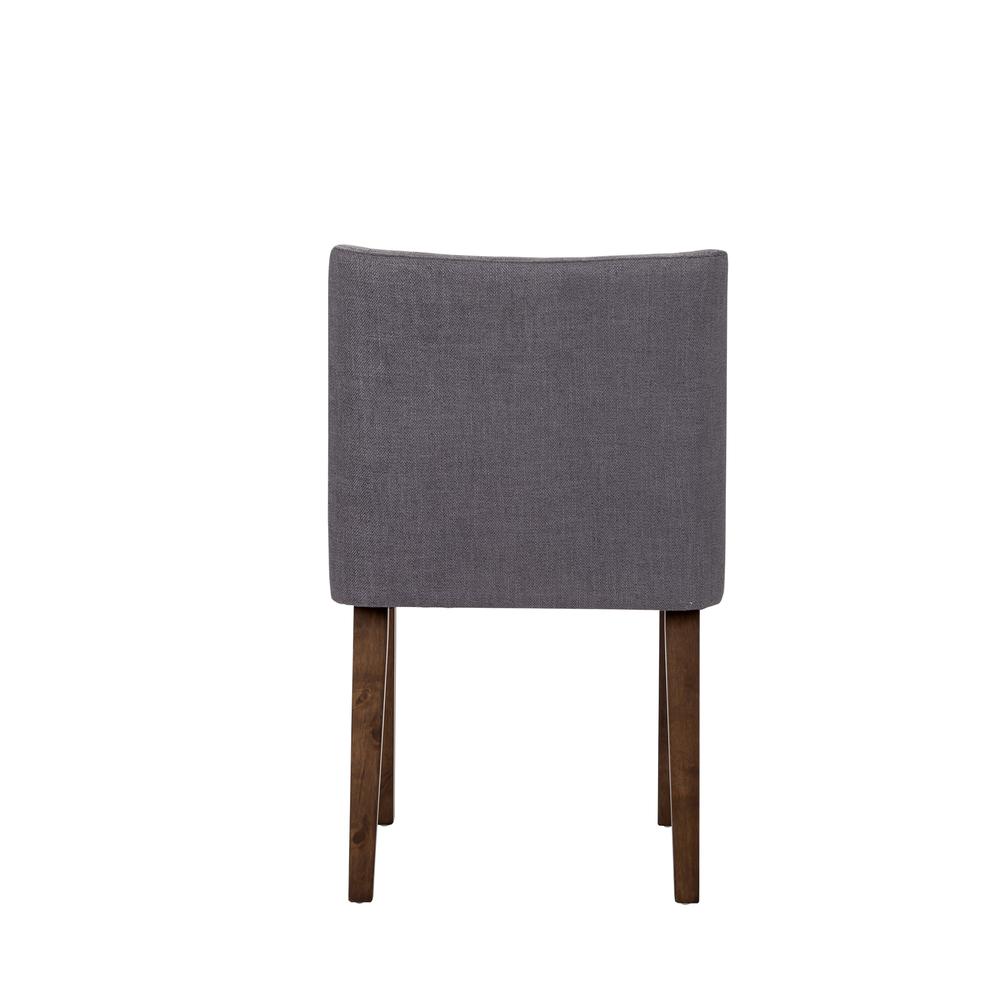 Space Savers Nido Chair - Grey (RTA)-Set of 2 in Satin Walnut