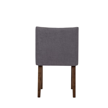 Space Savers Nido Chair - Grey (RTA)-Set of 2 in Satin Walnut