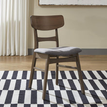 Panel Back Side Chair- Grey (RTA)- Set of 2 Contemporary Brown