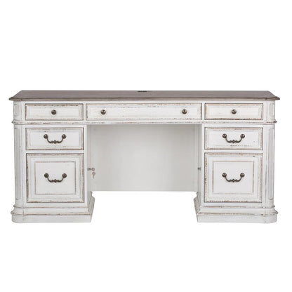 Magnolia Manor Credenza in Antique White