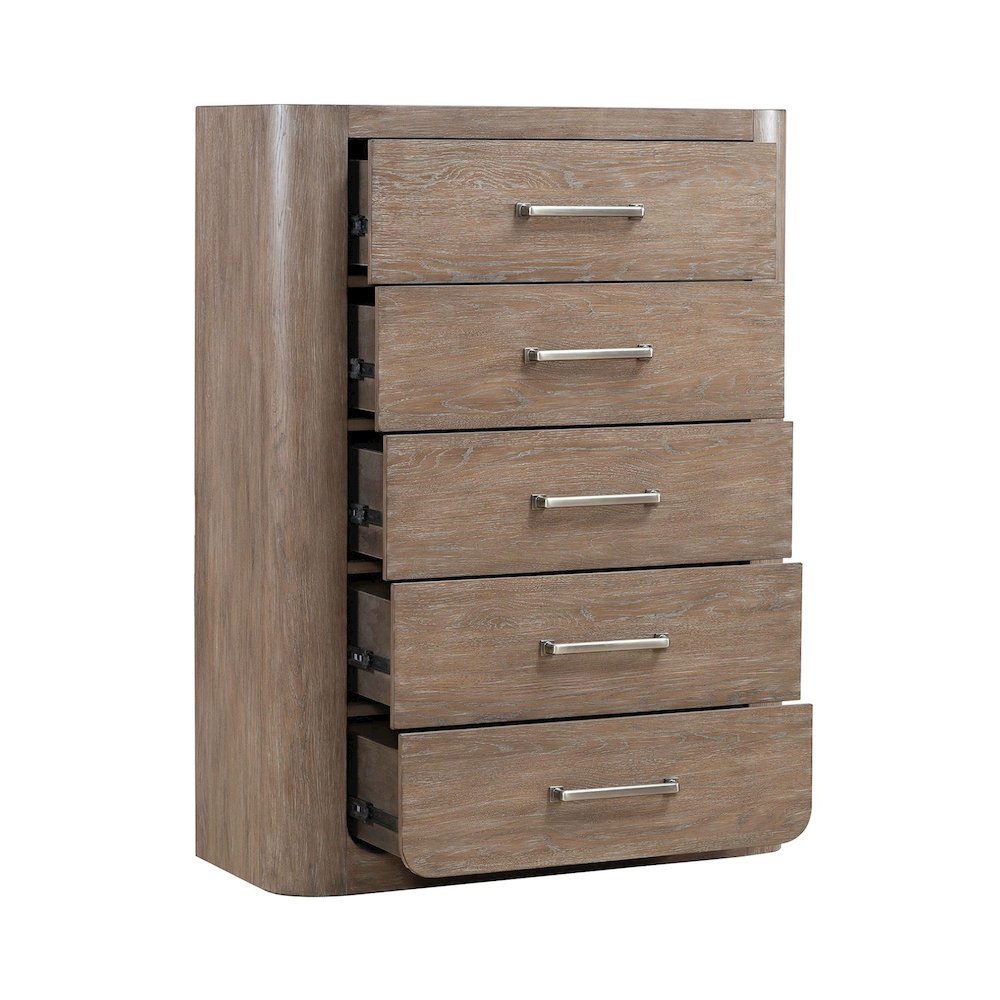 California King Shelter Bed, Dresser & Mirror, Chest, Nightstand Set