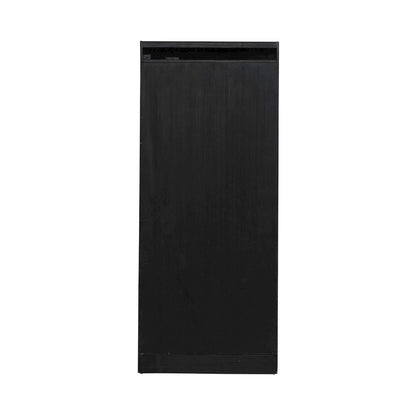 2 Piece Bunching Bookcase Set for Home Office - Aged Charcoal,Rub Thru & Caramel