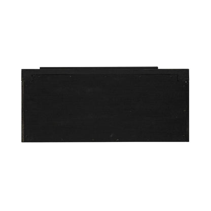 2 Piece Bunching Bookcase Set for Home Office - Aged Charcoal,Rub Thru & Caramel