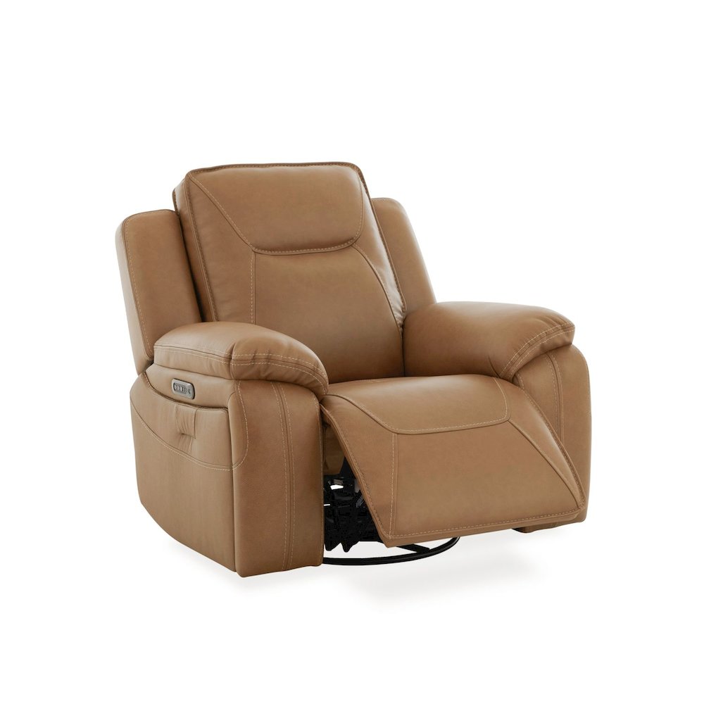 Power Recline Sofa, Loveseat & Recliner - York Butternut Leather