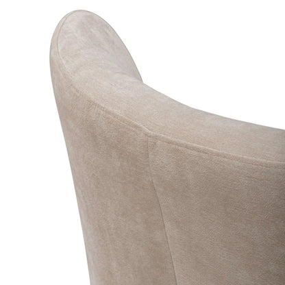 Accent Dining Chairs with Castors - Wicker Upholstry - Set of Four