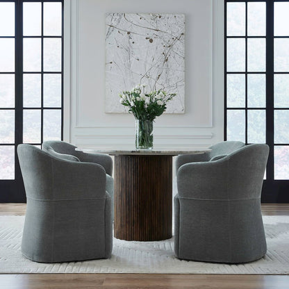 Accent Dining Chairs with Castors - Sapphire Upholstry - Set of Four