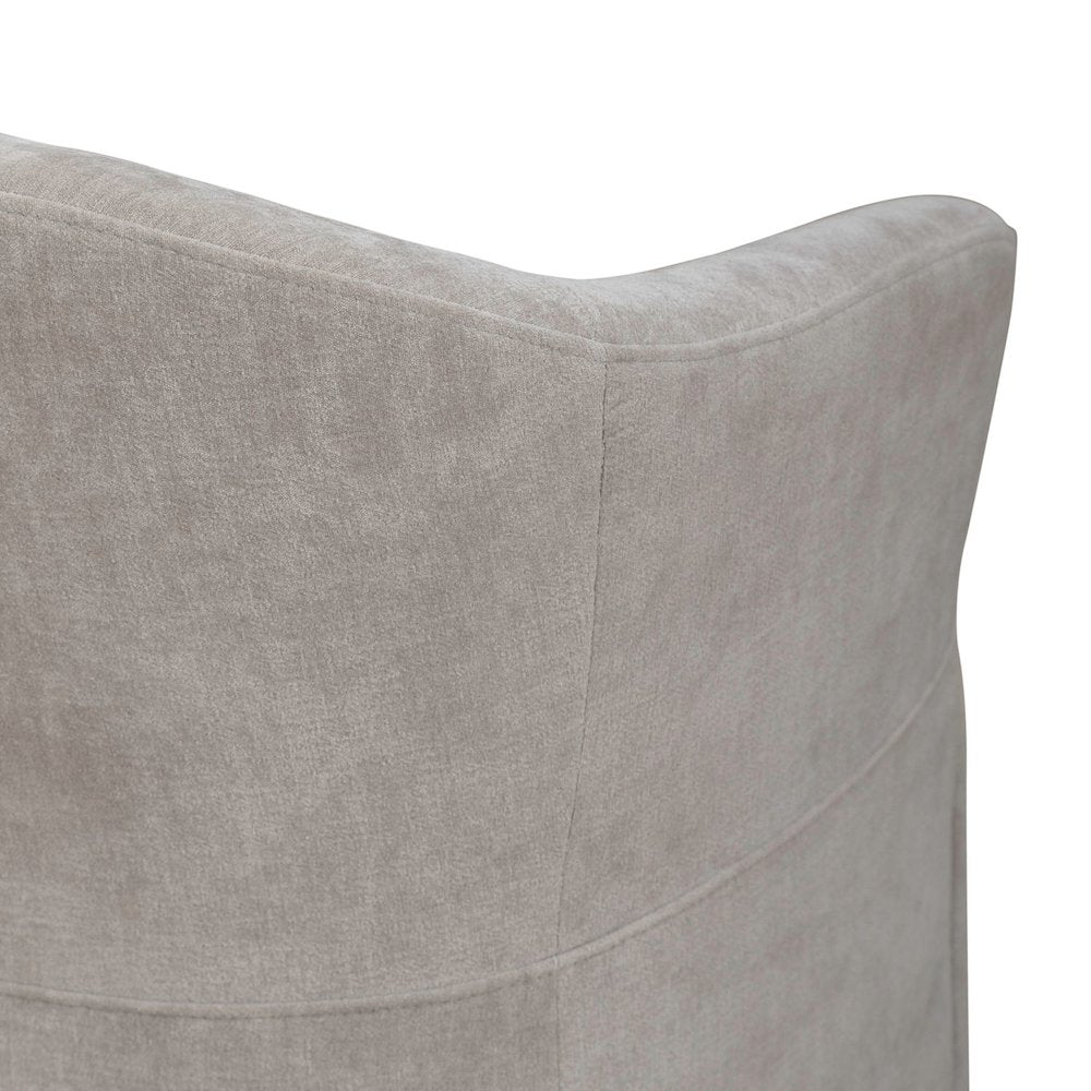 Accent Dining Chairs with Castors - Truffle Upholstry - Set of Four