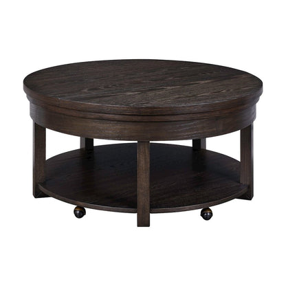 3 Pc Living Room Set Lift Top Cocktail Table, 2 Round End Tables