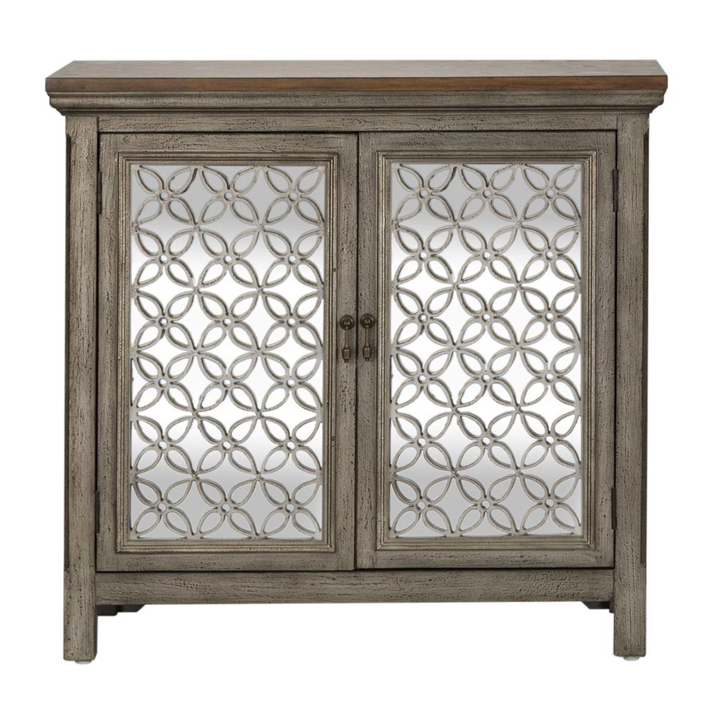 Westridge 2 Door Accent Cabinet in Wirebrushed Gray