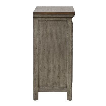 Westridge 2 Door Accent Cabinet in Wirebrushed Gray