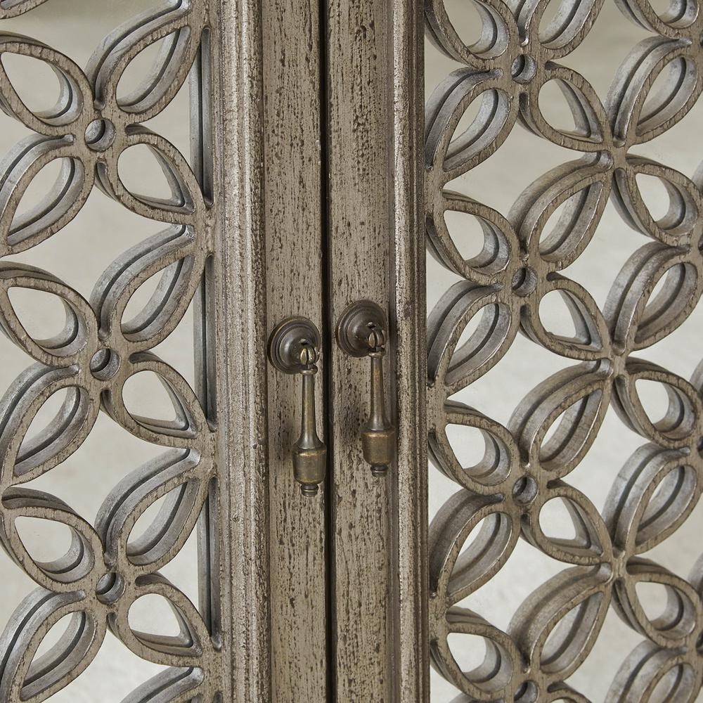 Westridge 3 Door Accent Cabinet in Wirebrushed Gray