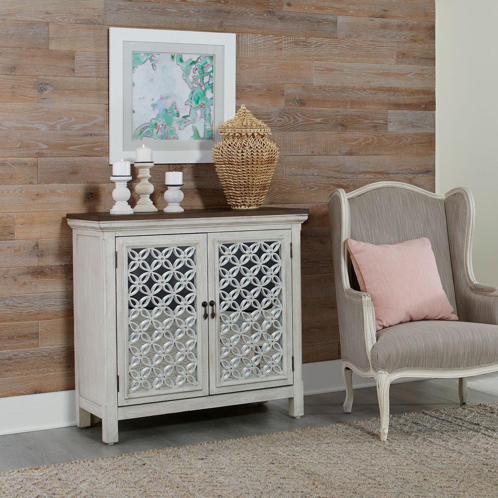 Westridge 2 Door Accent Cabinet in Wirebrushed Gray