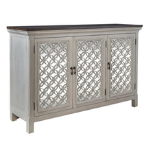 Westridge 3 Door Accent Cabinet in Wirebrushed Gray