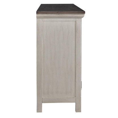 Westridge 3 Door Accent Cabinet in Wirebrushed Gray