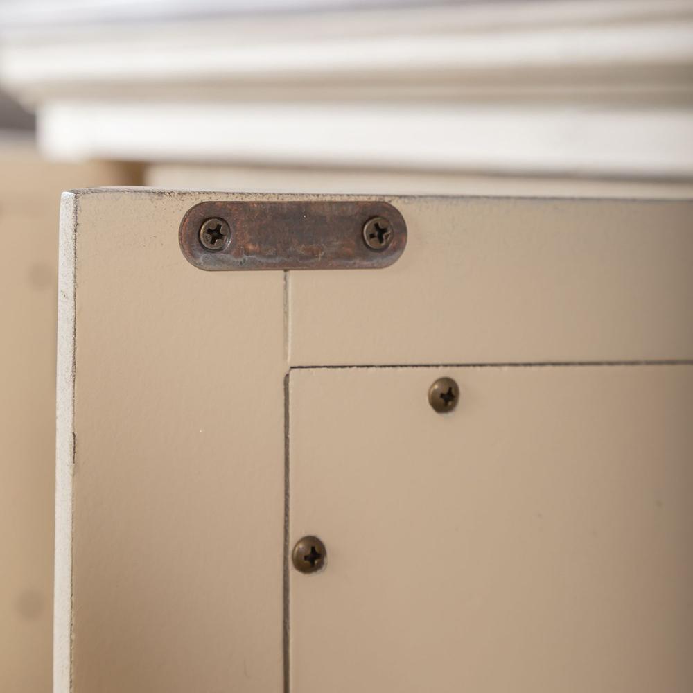 Westridge 4 Door Accent Cabinet in Wirebrushed Gray