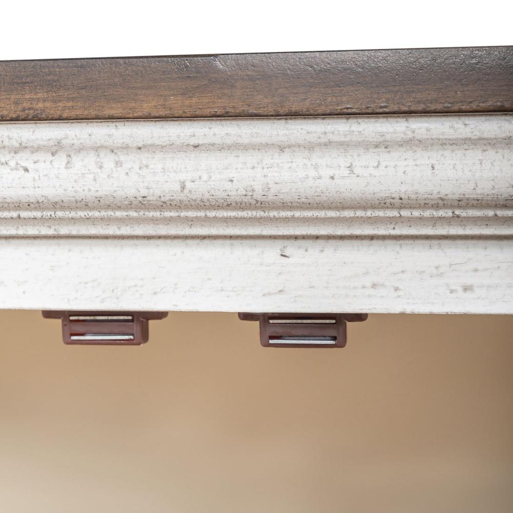 Westridge 4 Door Accent Cabinet in Wirebrushed Gray