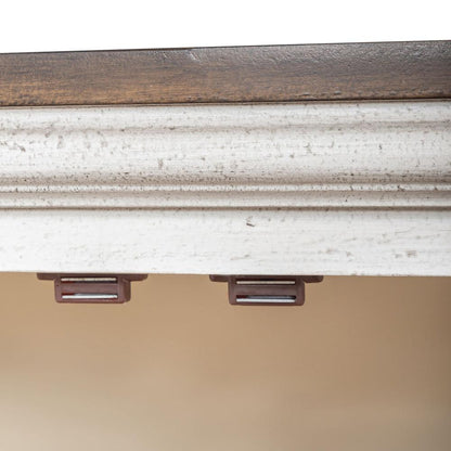 Westridge 4 Door Accent Cabinet in Wirebrushed Gray