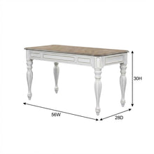 Antique White Lift Top Writing Desk With Rubberwood And Veneers