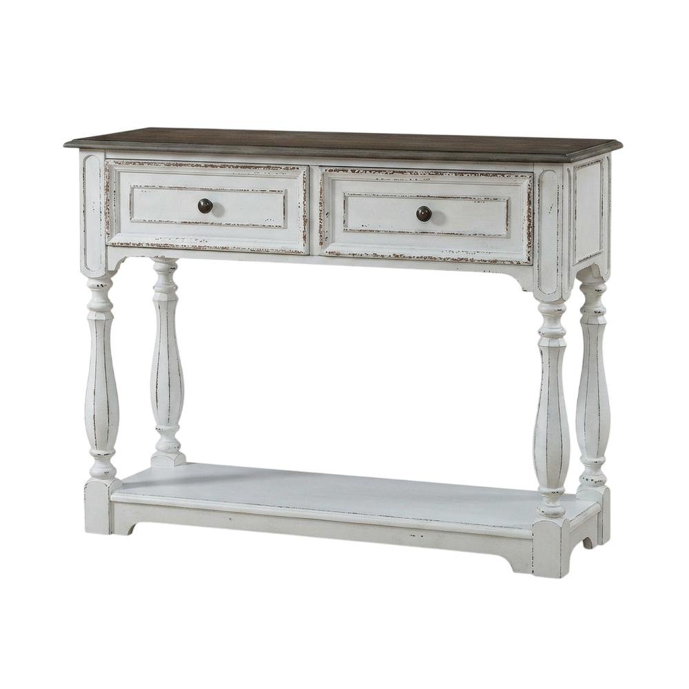 White, Console Table, Quality Build, Durable Wood Frame