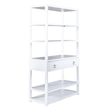 East End Accent Bookcase in Wirebrushed White