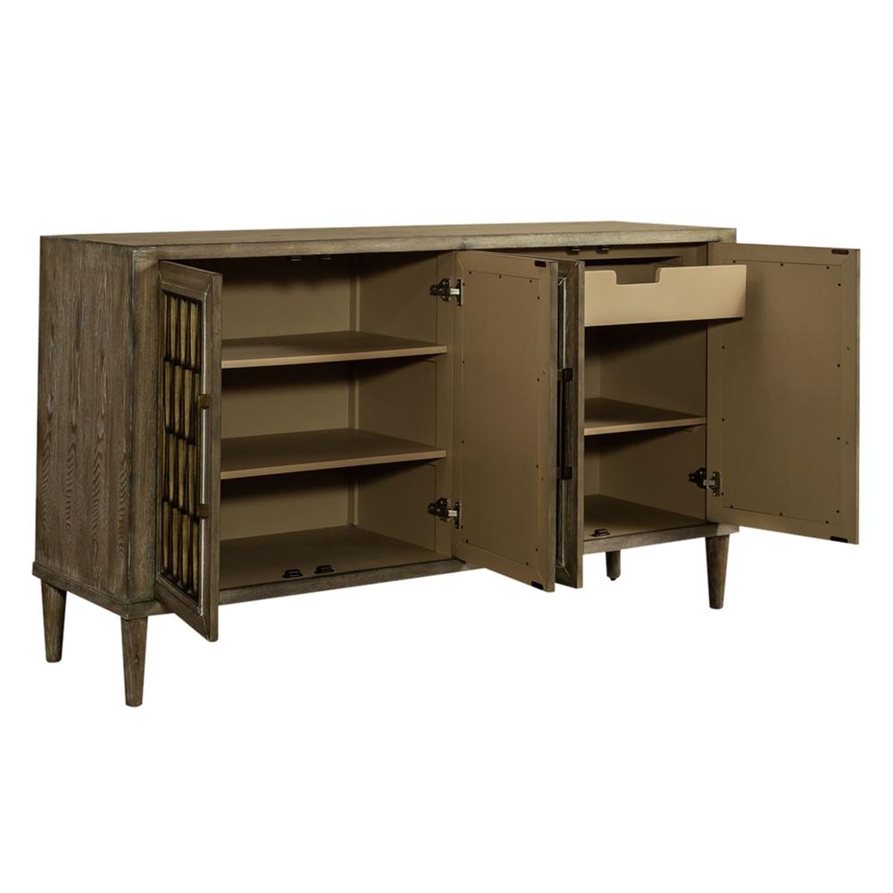 Devonshire 4 Door Accent Cabinet in Driftwood