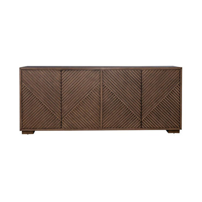 Easton eighty-two inch TV console in Urban Bronze Finish