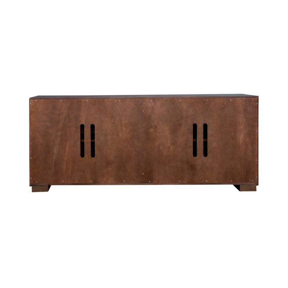 Easton eighty-two inch TV console in Urban Bronze Finish