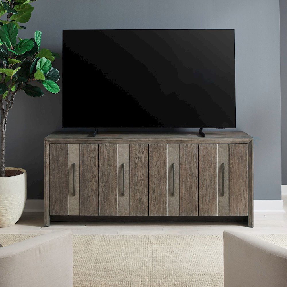 Lafayette 4 Door Accent Cabinet  - Weathered Tobacco