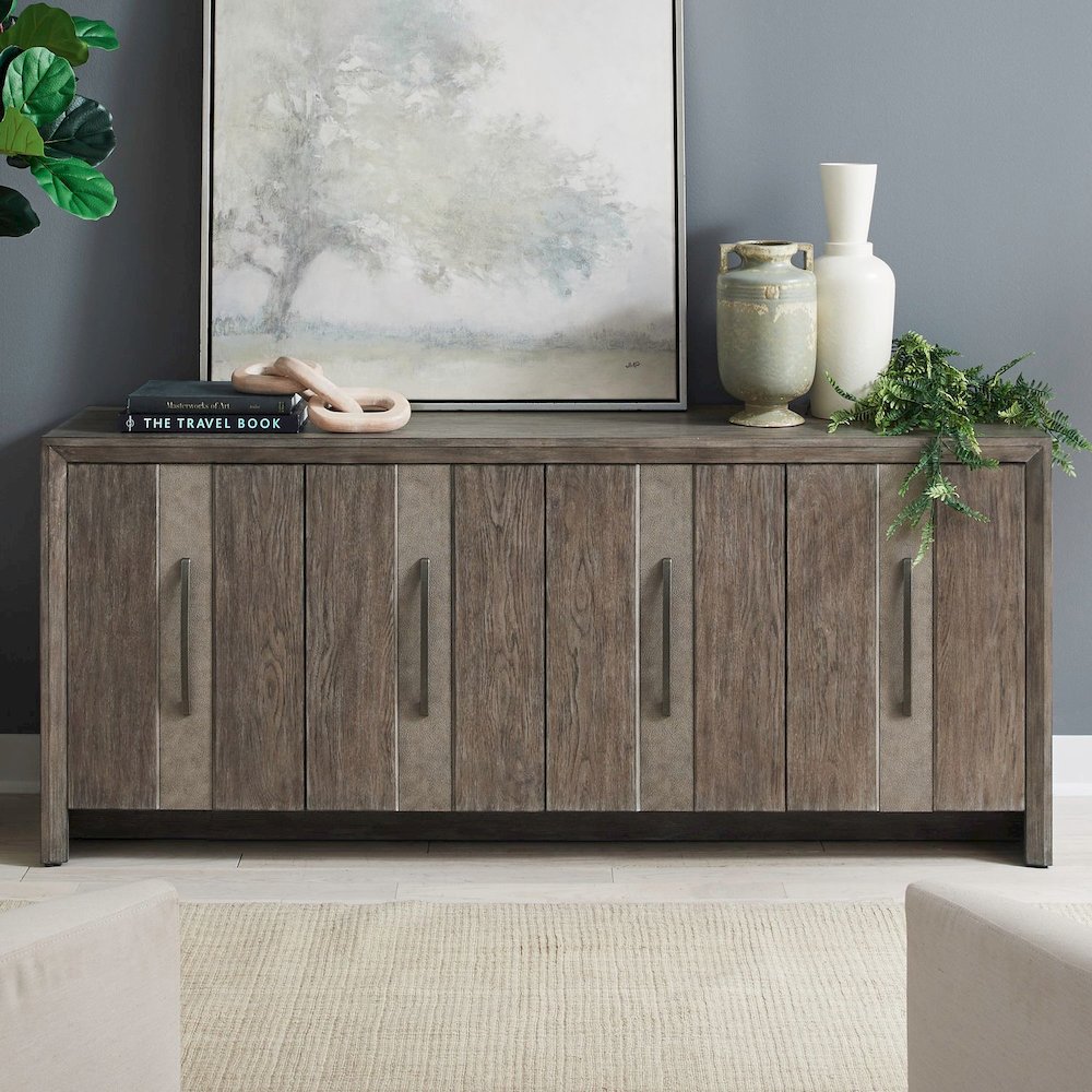 Lafayette 4 Door Accent Cabinet  - Weathered Tobacco