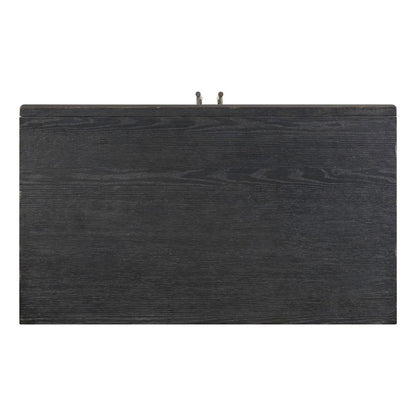 Archway 2 Door Accent Cabinet with Glass Door for Living Room - Charcoal