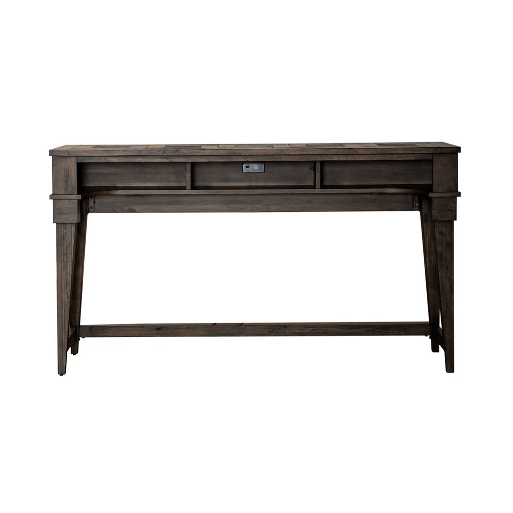 Arrowcreek Console Bar Table in Weathered Stone