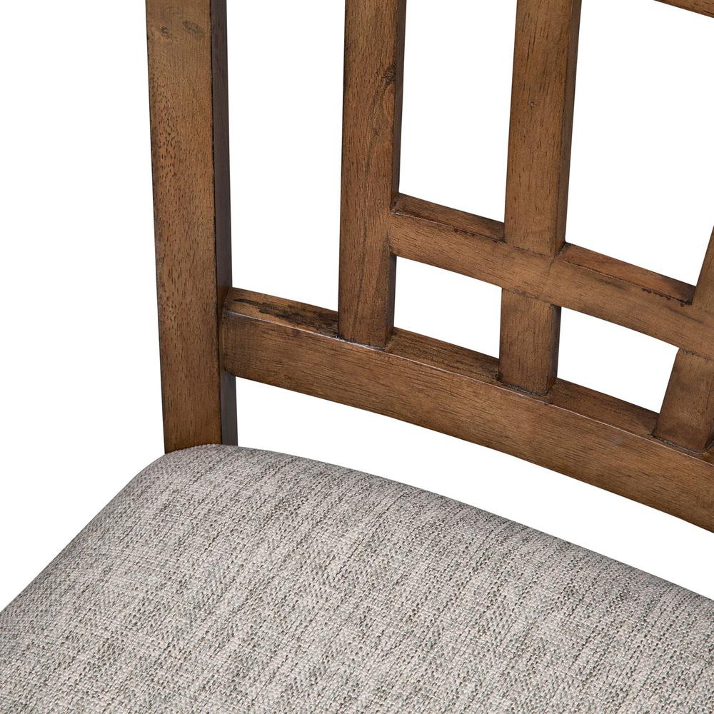Santa Rosa 24 Inch Lattice Back Counter Chair in Antique Honey