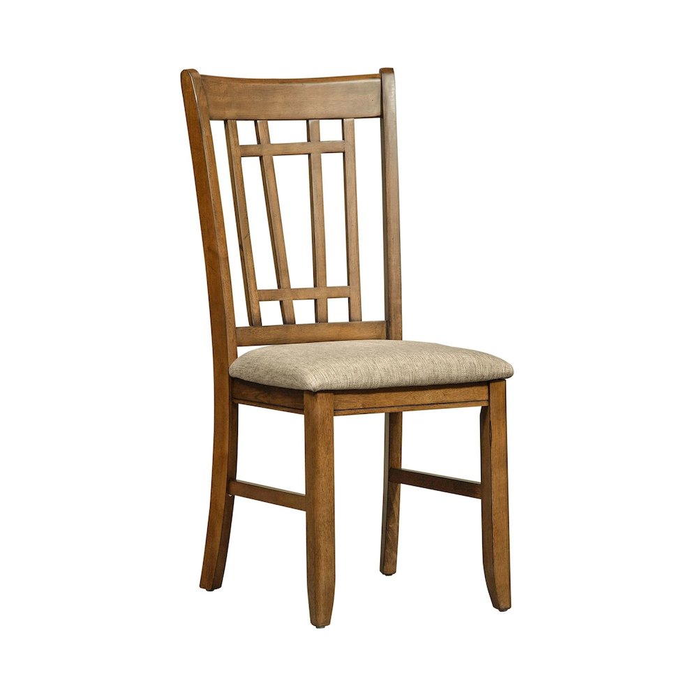 Santa Rosa Lattice Back Side Chair-Set of 2 in Antique Honey