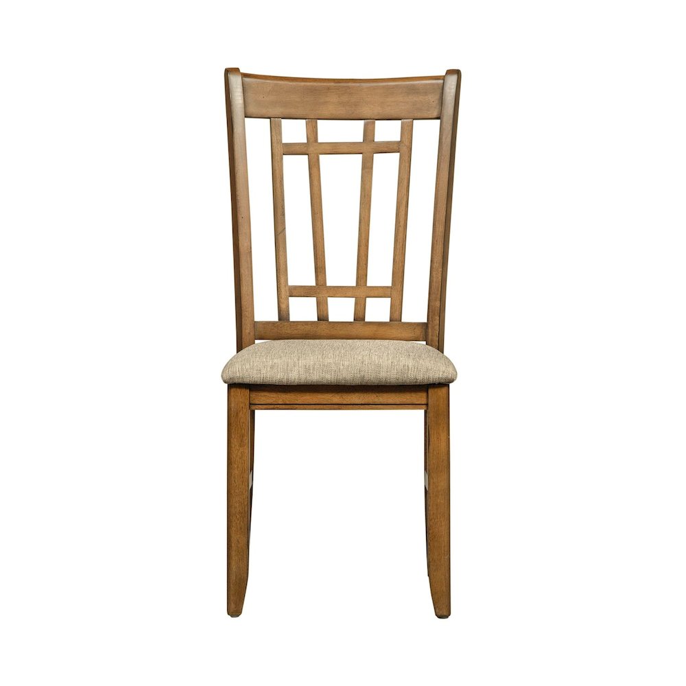 Santa Rosa Lattice Back Side Chair-Set of 2 in Antique Honey