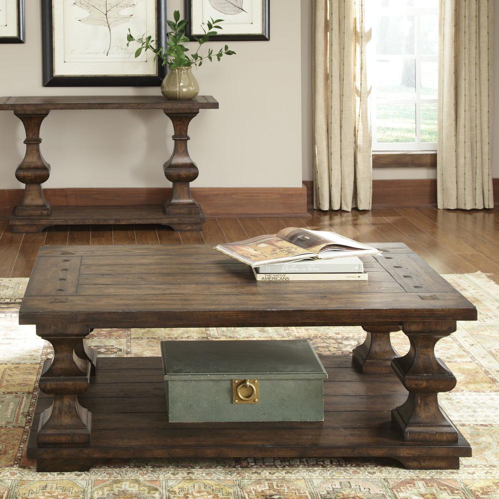 Sedona Cocktail Table in Kona Brown